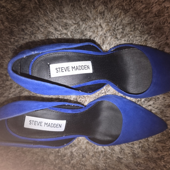 Steve Madden Women's Blue Suede Shoes - Picture 2 of 2